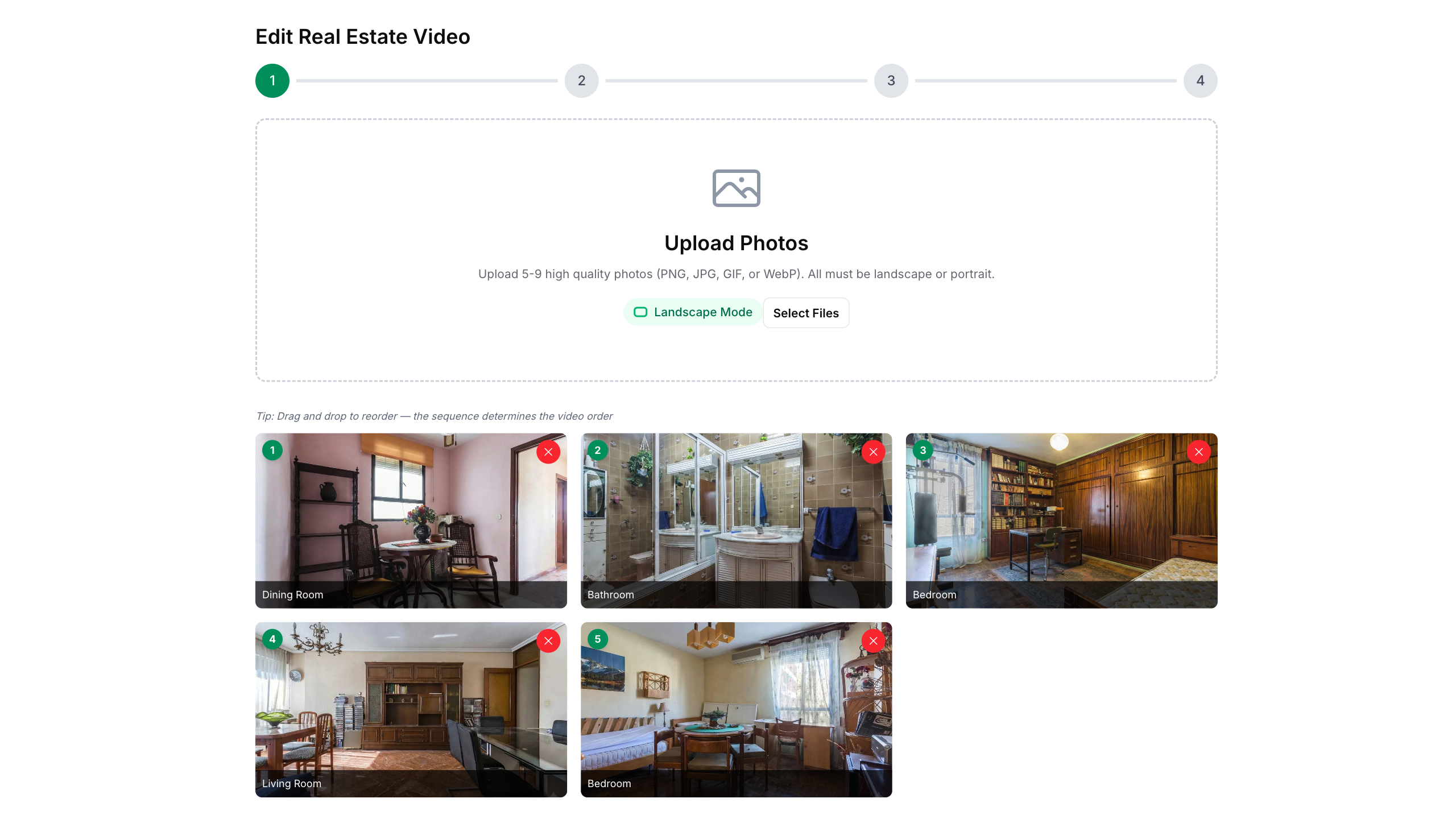 Upload Property Photos